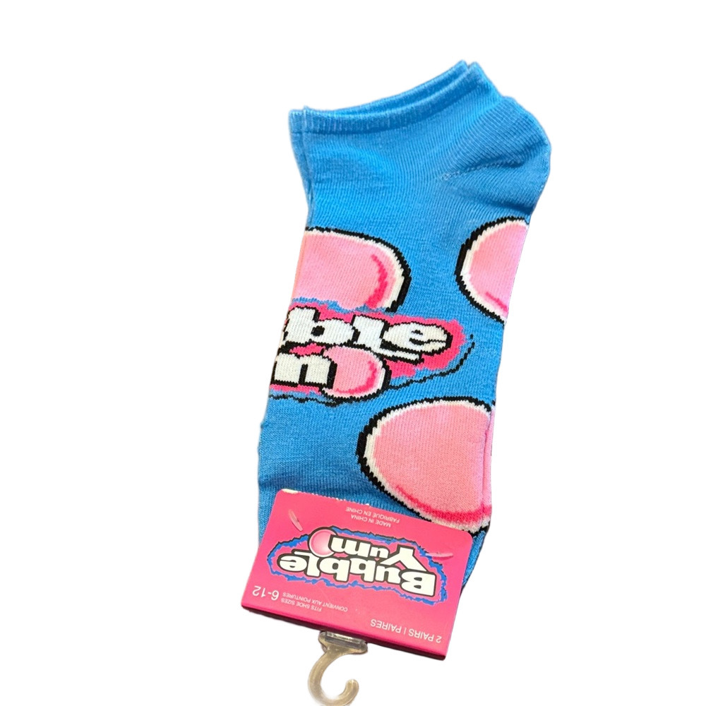 Bubble Yum Bubble Gum Reto Ankle Socks NWT